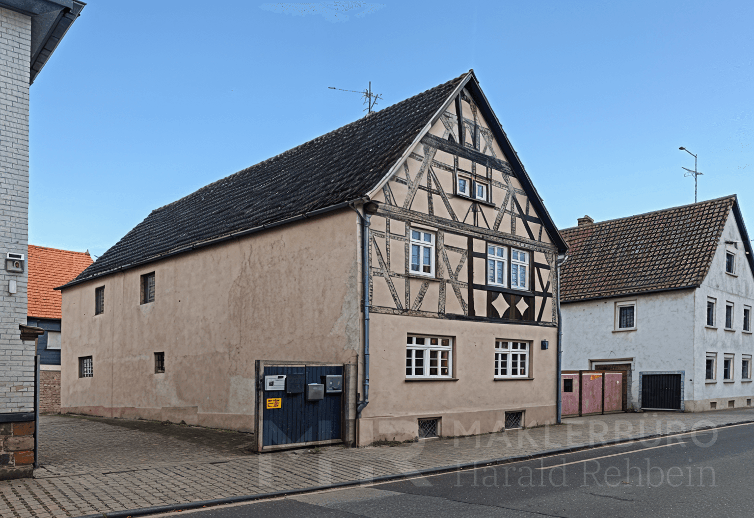 Fachwerkhaus in Groß-Rohrheim, Außenansicht